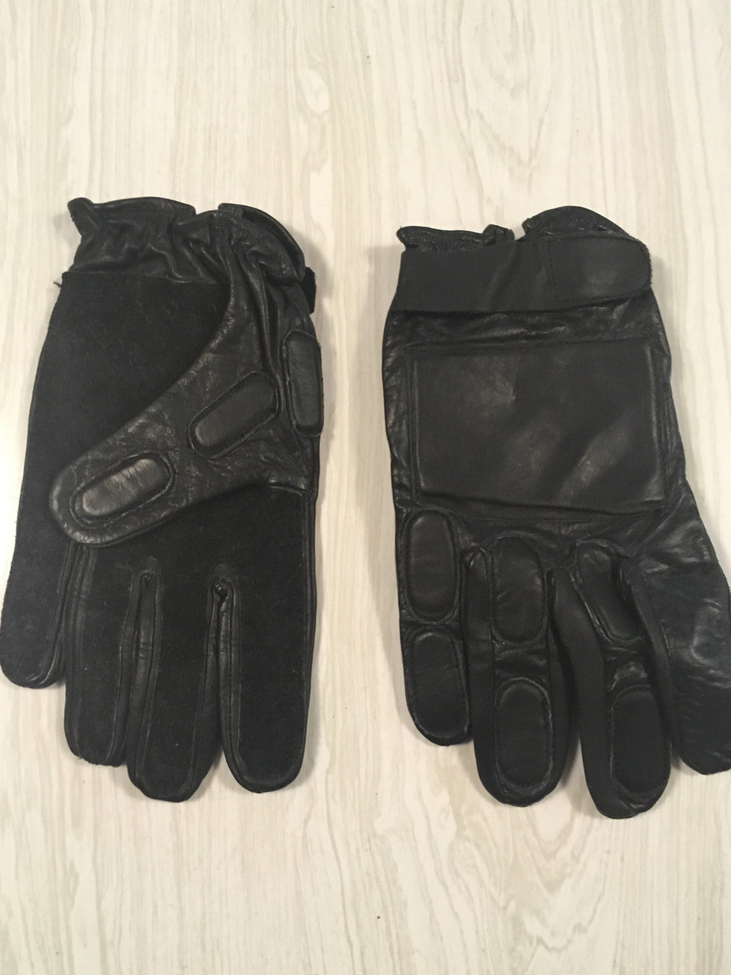 Leather Military Tactical Gloves/Possibly Medium with Nuckel Protectors~NOS