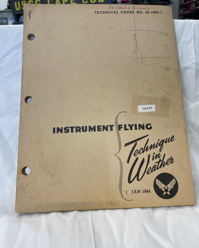 FRONT COVER OF 1944 INSTRUMENT FLYING MANUAL