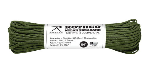 image of rothco olive drap 100' paracord