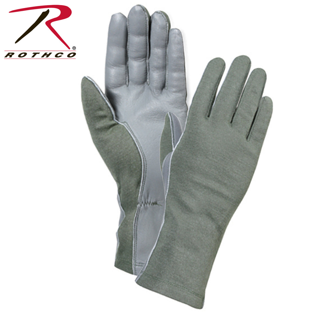 Rothco G.I. Type Flame & Heat Resistant Flight Gloves~OD Size 9 ONLY