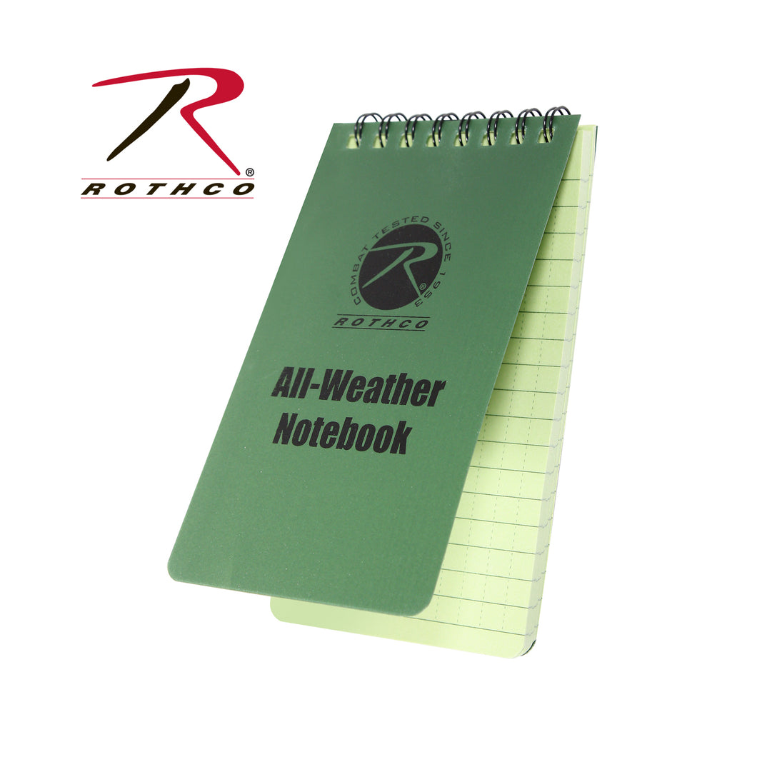 Rothco All-Weather Waterproof Notebook 3x5~O/D Only