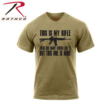 Load image into Gallery viewer, Rothco &#39;This Is My Rifle&#39; T-Shirt~ Coyote Brown
