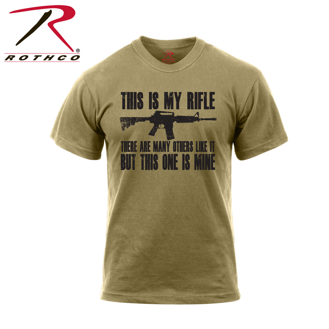 Rothco 'This Is My Rifle' T-Shirt~ Coyote Brown