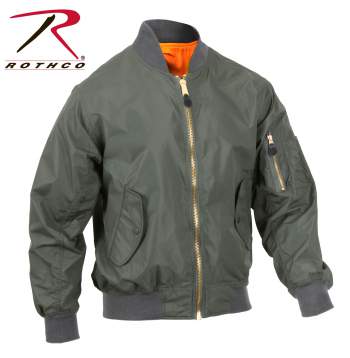 Rothco Lightweight MA-1 Flight Jacket~Sage Green Only