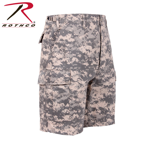 Picture Rothco Shorts in ACU Digital Right facing.  Light green variation digital pattern