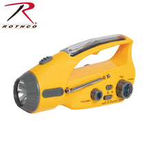 Load image into Gallery viewer, Rothco Solar/Wind Up Flashlight with Radio
