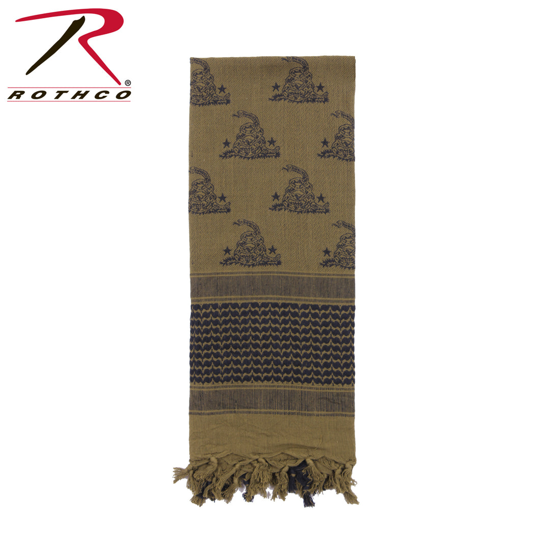 Rothco Gadsden Snake Shemagh Tactical Desert Scarf/OD only