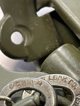 Load image into Gallery viewer, close up of key number for vintage military footlocker keyslo
