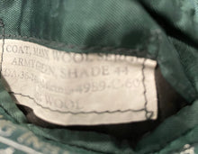 Load image into Gallery viewer, CLOSE UP OF ARMY JACKET MANUFACTURE TAG
