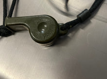 Load image into Gallery viewer, close up of whistle manufacture information
