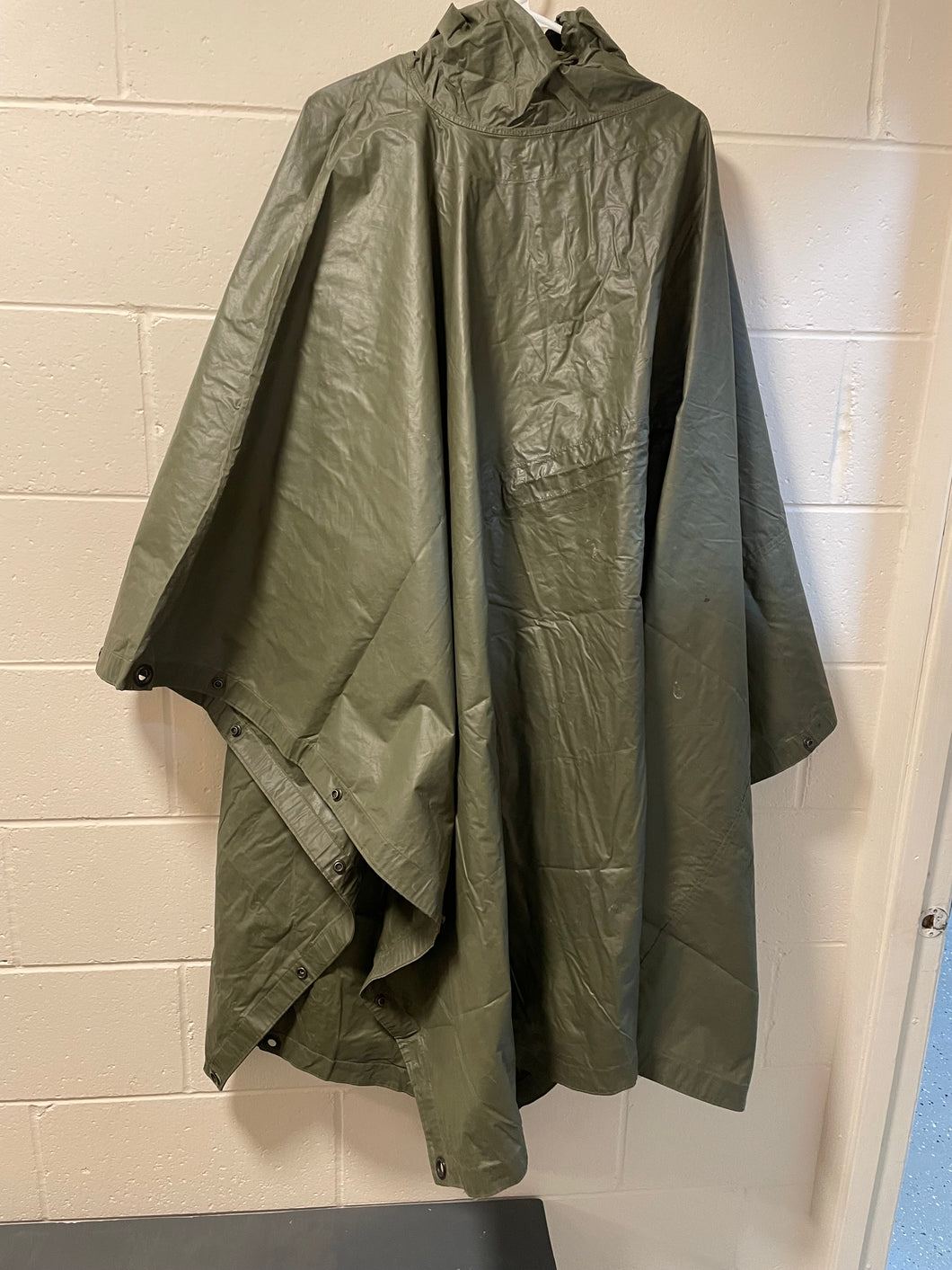 FRONT VIEW OF HANGING PONCHO