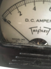 Load image into Gallery viewer, Vintage Triplett dc amperes meter model 327A Top Attach
