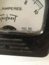 Load image into Gallery viewer, Vintage Triplett dc amperes meter model 327A Top Attach
