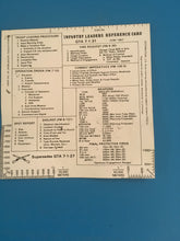 Load image into Gallery viewer, 1987 U.S. Army Infantry Leaders Reference Card GTA 7-1-31
