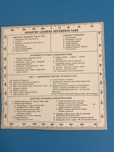 Load image into Gallery viewer, 1987 U.S. Army Infantry Leaders Reference Card GTA 7-1-31
