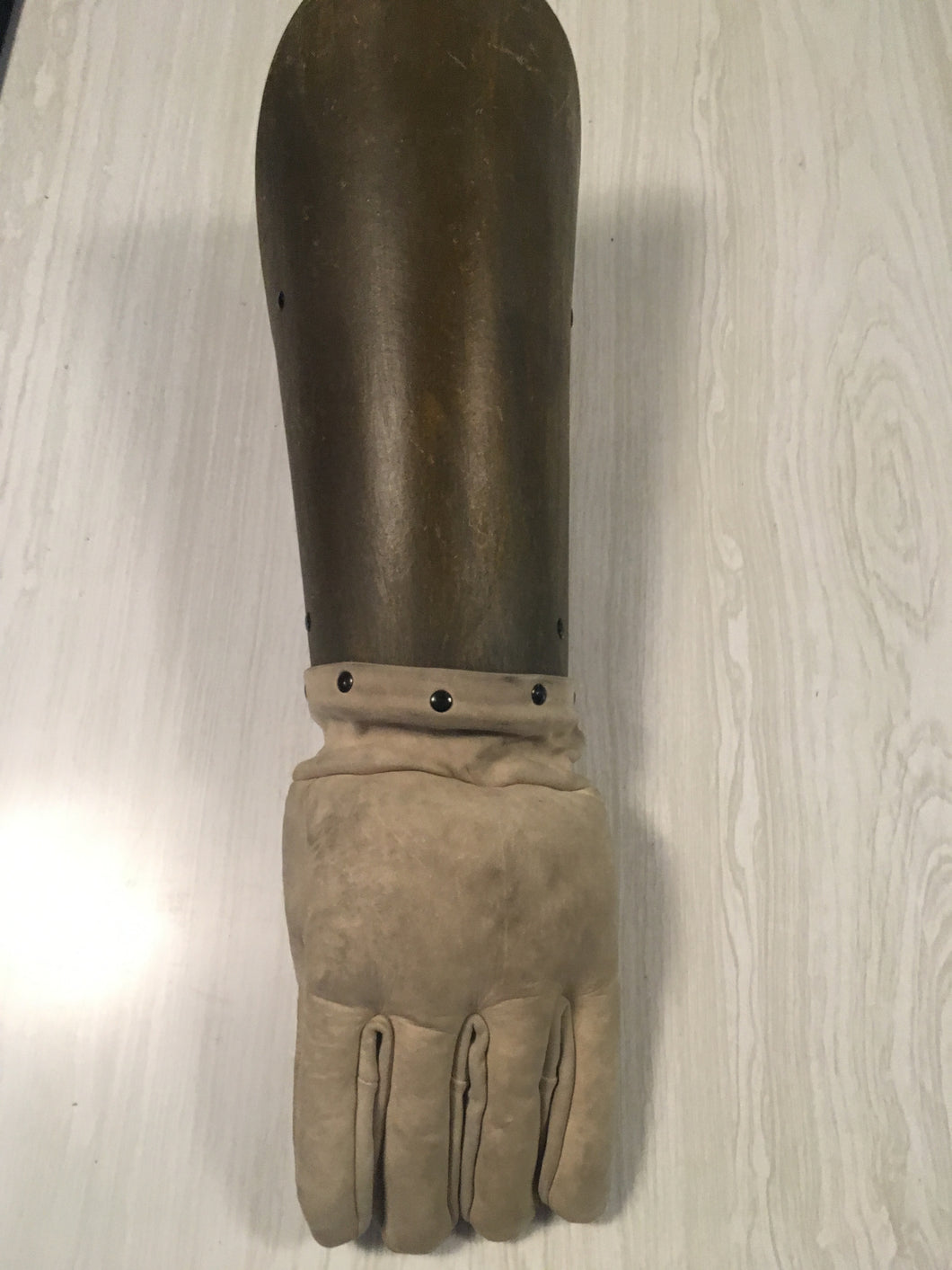 Over 100 YEAR OLD Vintage Early 1900's to WW1 Left Handed Fencing Glove~Used/Good Condition