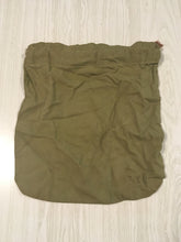 Load image into Gallery viewer, Vintage Military 12 inch x 11 inch drawstring cotton bag
