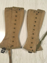 Load image into Gallery viewer, WW2 Era Leggings Complete  with Lacings Possibly 1941 Size 1R~Used
