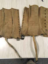 Load image into Gallery viewer, WW2 Era Leggings Good Condition  with Lacings and Buckles Intact Possibly  Size 2R/1R~Used
