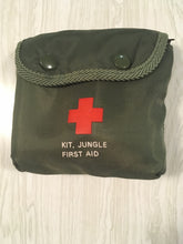 Load image into Gallery viewer, Nylon 2 Snap Jungle First Aid Kit With Contents/Uncertain Year, Bandage From 1990
