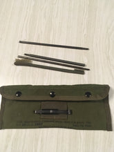 Load image into Gallery viewer, 1972 Dated M16 Rifle Cleaning Kit/Incomplete/Good Pouch/Alice Clips/Rods and Brush/ Used

