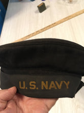 Load image into Gallery viewer, WW1 Or WW2 Era Navy Donald Duck Hat/With Extra Newer Hat Band/ Used Condition
