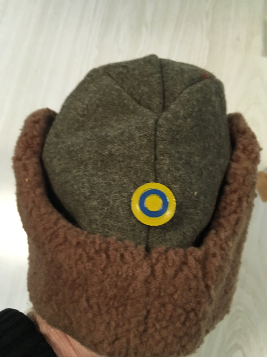 WW2 Swedish Military Winter Cap/ Used Condition