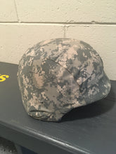 Load image into Gallery viewer, Like New 1995 Surplus Italian  Kevlar Military Combat Helmet. XL Complete with Surplus ACU Camo Cover
