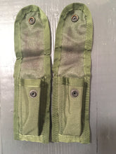 Load image into Gallery viewer, 2-US Military 9MM Single Mag Magazine Pouch With Alice Clips/ OD/ New Old Stock MAGAZINES NOT INCLUDED
