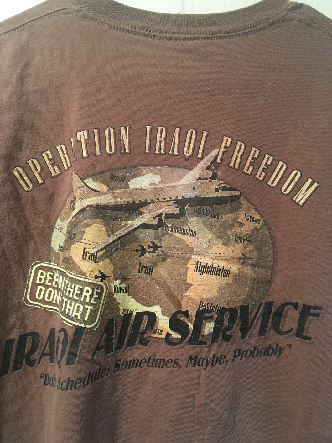 Rare Military Iraq/ Theater Specific, Unit T-shirt. Gently Used/ XL