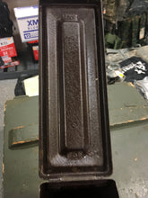 Load image into Gallery viewer, Vintage Used WWII Cal .30 M1 Ammunition Box  Crown Flaming Bomb And Bullet~Protective Brown Paint
