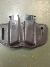 Load image into Gallery viewer, USED BROWN 1791 GUNLEATHER DOUBLE MAGAZING HOLSTER
