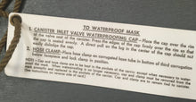 Load image into Gallery viewer, Vintage/ Unique Component of a C3 Waterproofing Kit for An M6 Gas Mask
