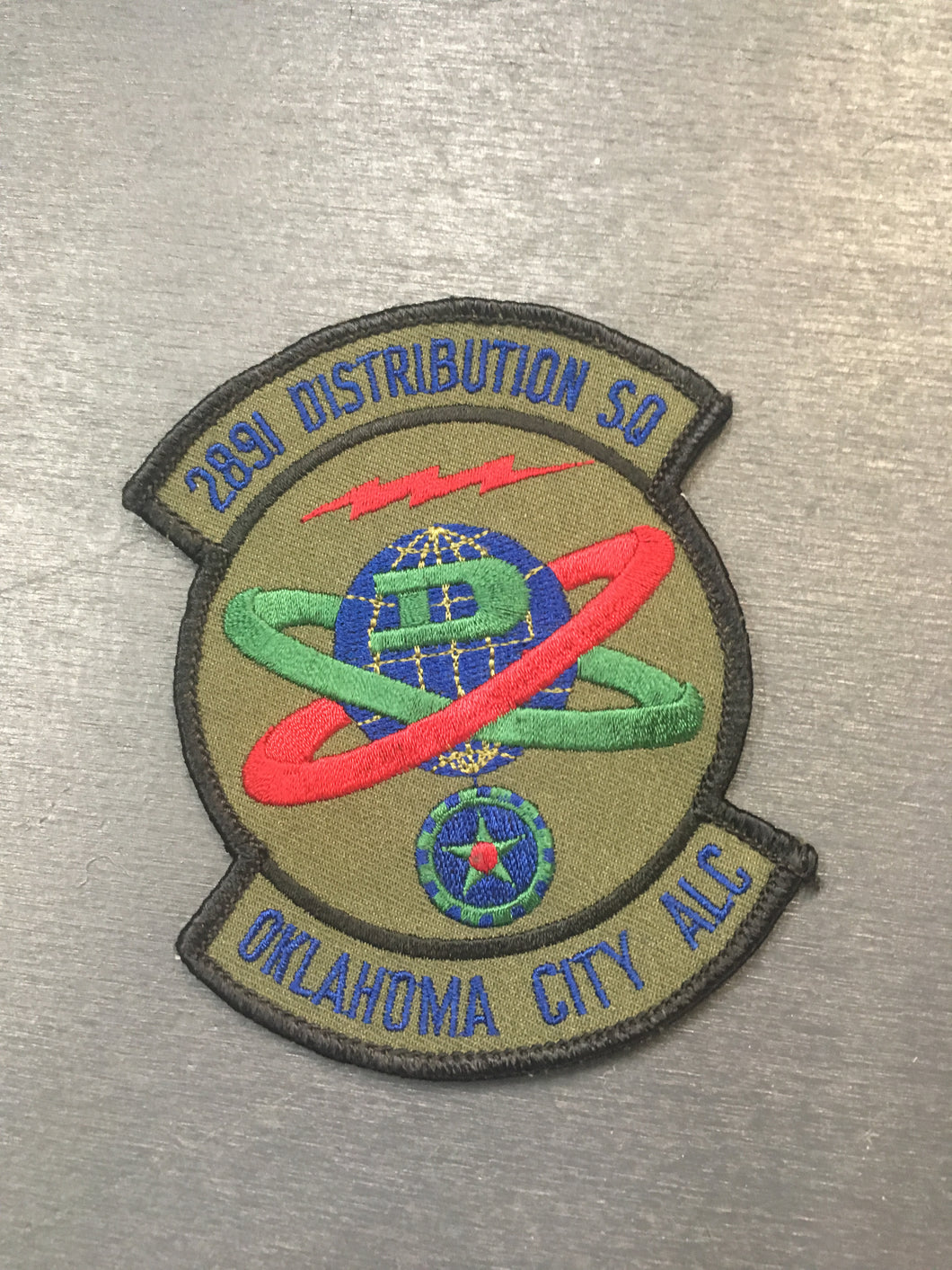Unique~USAF 2891 Distribution Squadron Oklahoma City ALC Shoulder Patch approx. 4