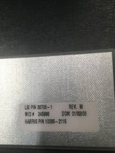 Load image into Gallery viewer, Picture of the close up label of the Harris electroluminescent panel lamp sticker
