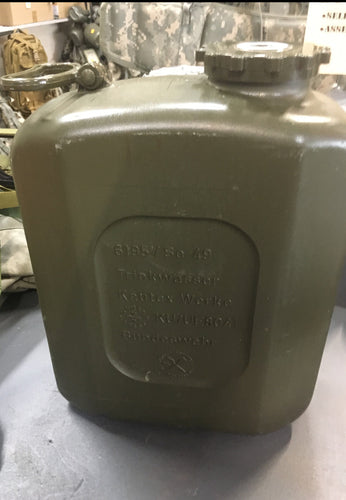 FRONT OF GERMAN WATER CAN