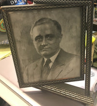 Load image into Gallery viewer, FDR photo in frame with frame tilted front facing view
