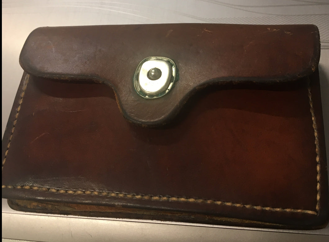 front of bucheimer leather ammo pouch
