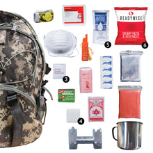 Load image into Gallery viewer, Camo 64 Piece Survival Backpack
