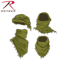 Load image into Gallery viewer, Rothco Gadsden Snake Shemagh Tactical Desert Scarf/OD only
