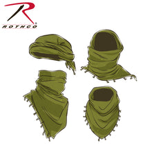 Load image into Gallery viewer, Rothco Lightweight Shemagh Tactical Desert Keffiyeh Scarf/Red and White
